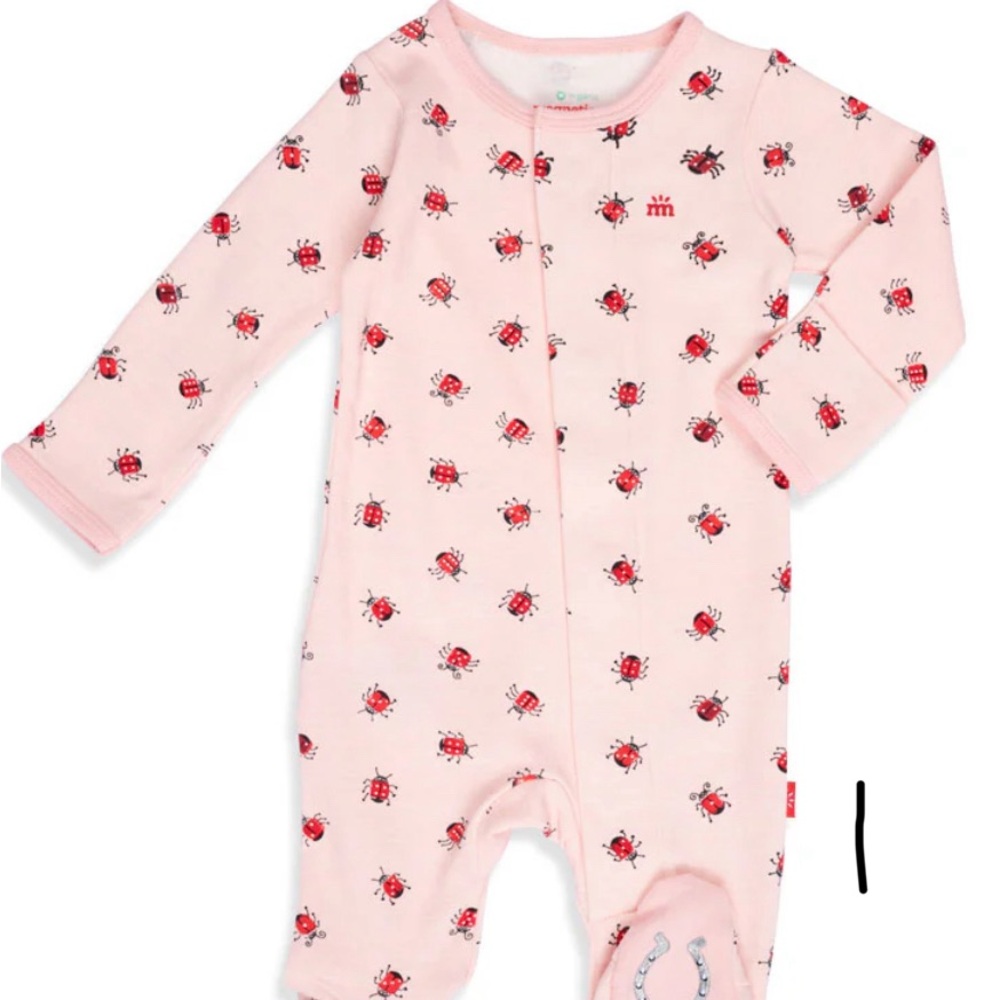 Magnetic Me Organic Ladybug Pajamas for 6-9 Months NWT